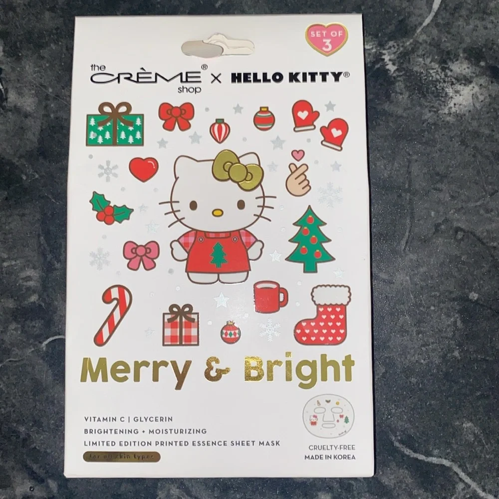 The Crème ShopX Hello Kitty Merry & Bright Limited Edition Printed Essence Mask
